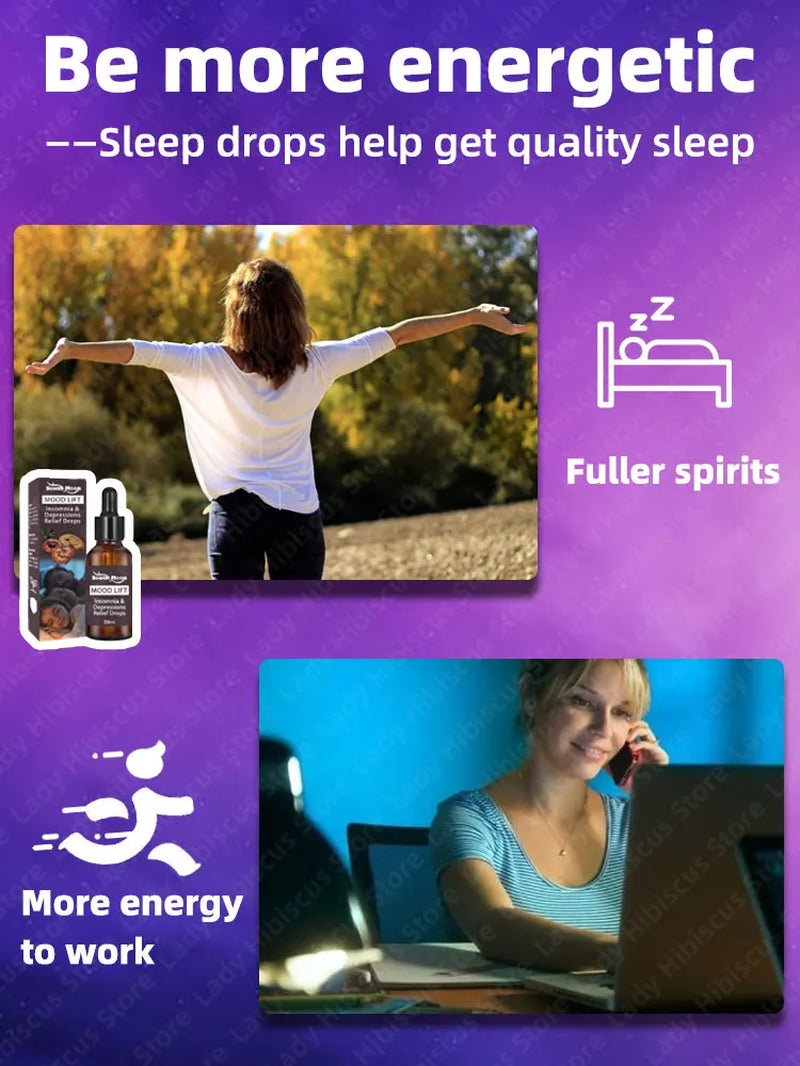 Sleep Better Instantly – No Pills, No Water. Rub on a Few Drops. Fall Asleep Fast, Sleep Longer, Better Quality, Nice Mood.