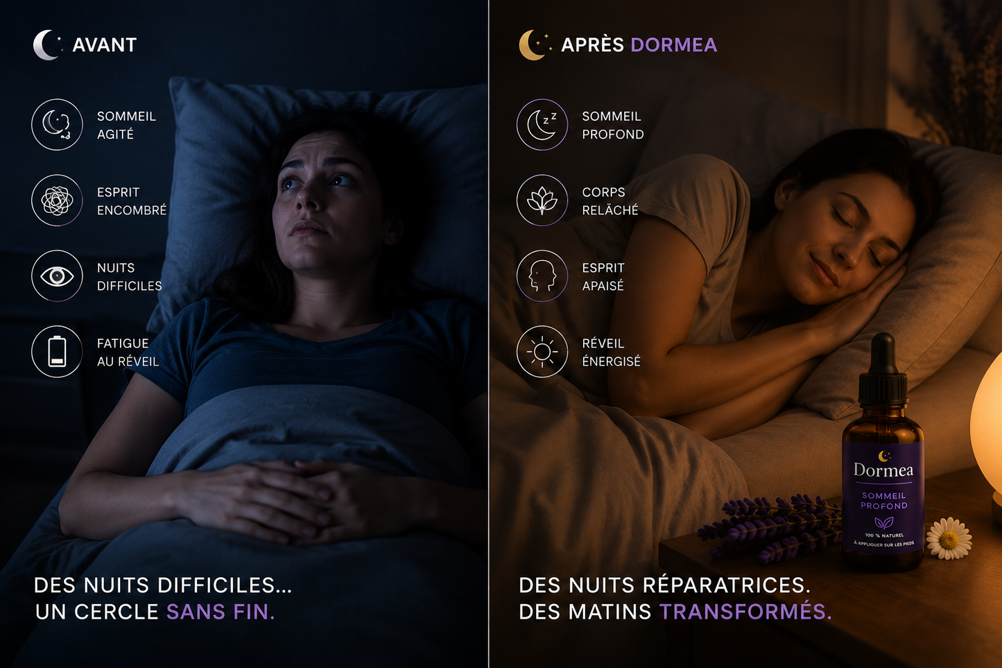 Huile Sommeil Dormea — Soin des Pieds pour un Endormissement Naturel